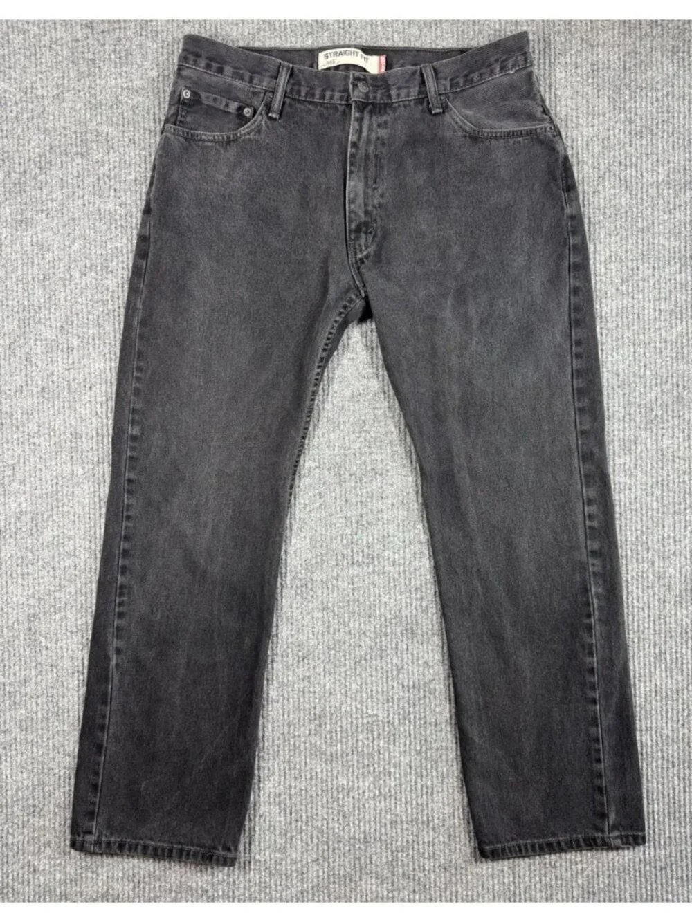 Levis 505 Jeans Men’s 36x32 Faded Black Regular Straight Fit Denim 100% Cotton